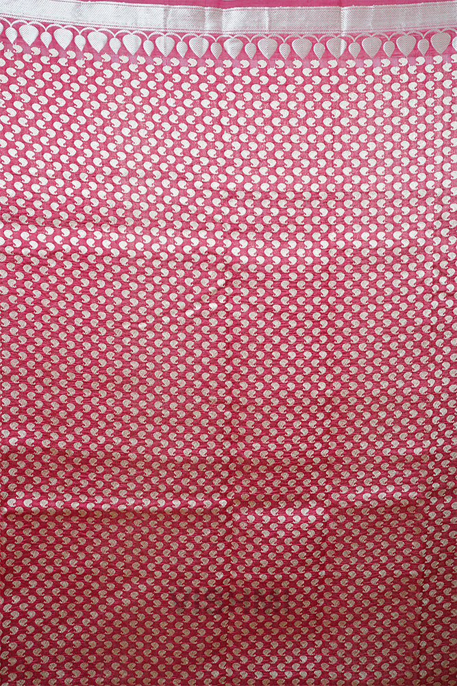 Red Pure Silk Kadwa Butti Banarasi Saree