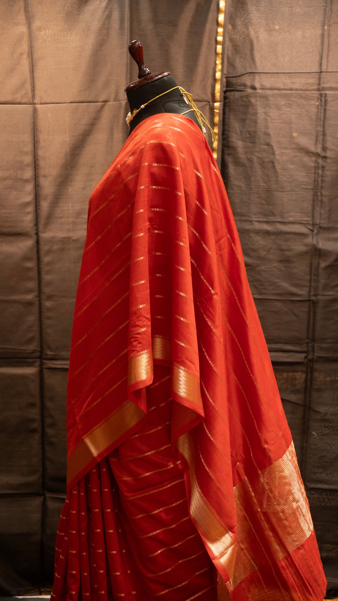 Red Natural Art Silk Butti Saree