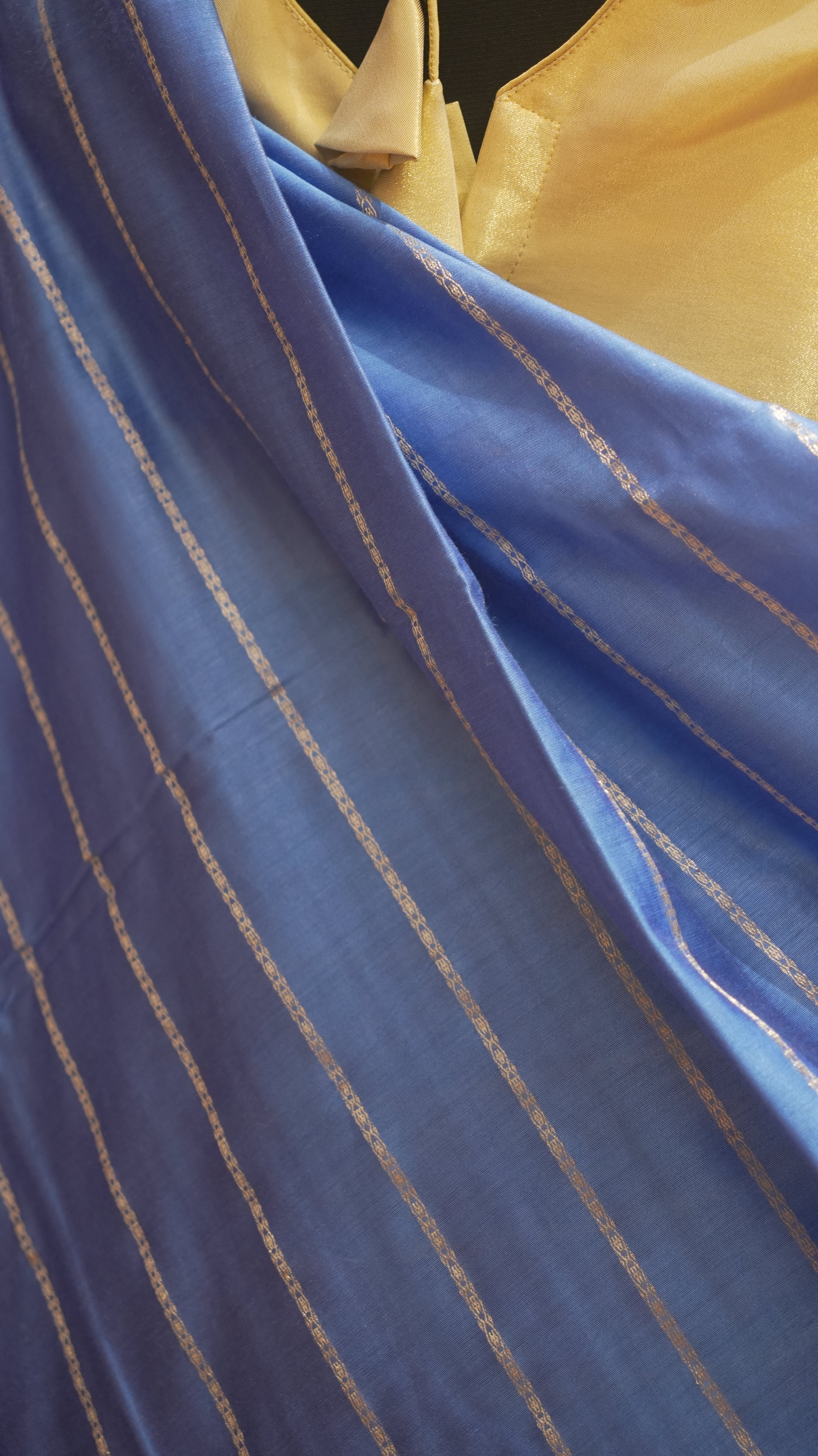 Blue Natural Art Silk Sarees