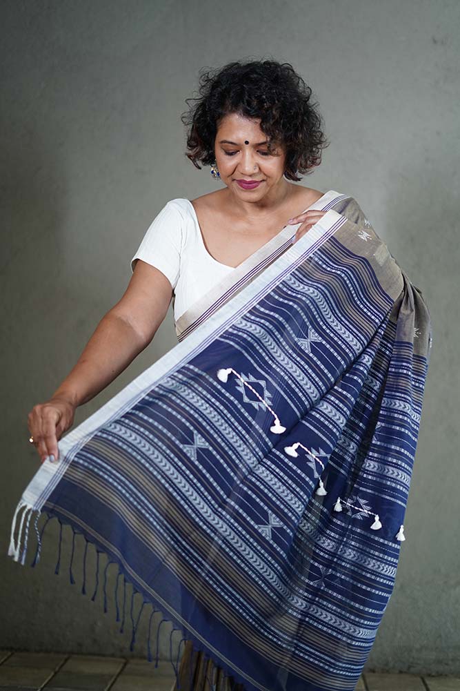 Bhujodi inspired handloom cotton