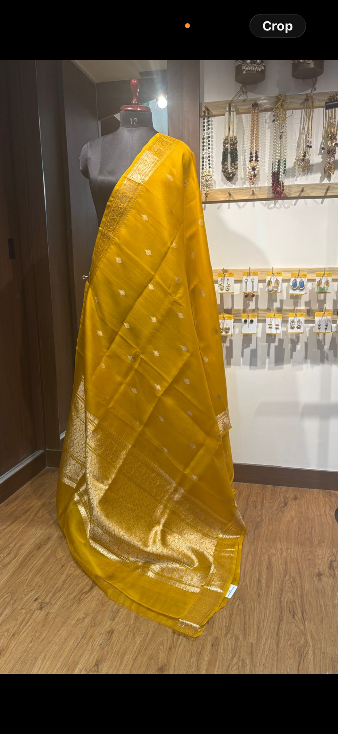 Mustard yellow Kora Silk Kadwa Sona Roopa Banarasi Saree
