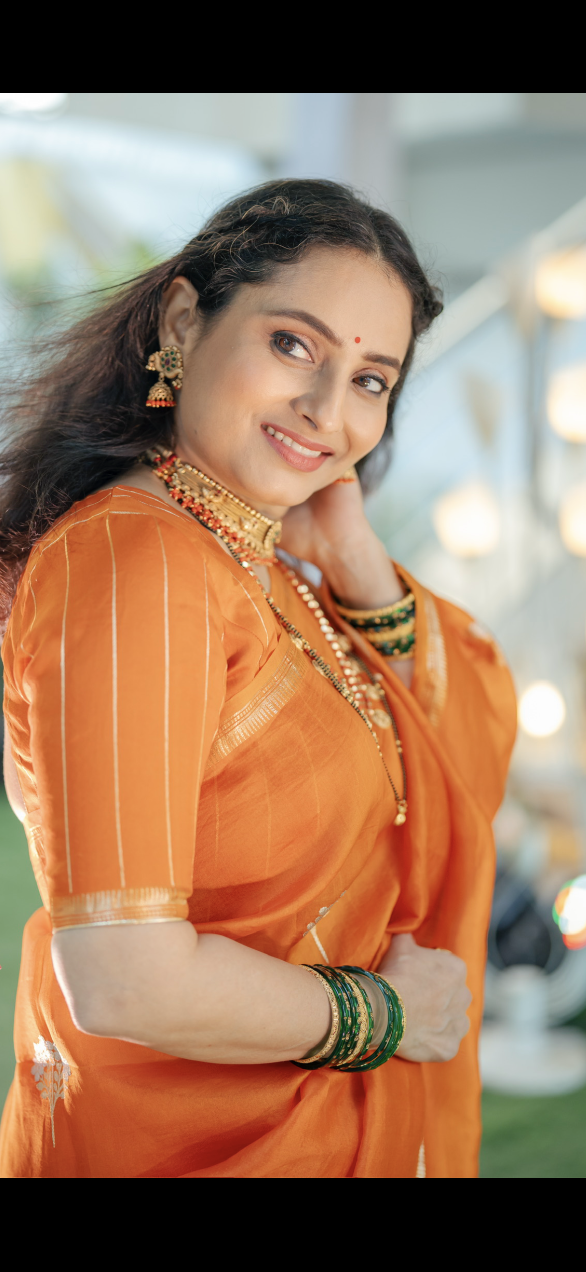 Orange Handloom Pure Kora Silk Brocade pallu Banarasi Saree